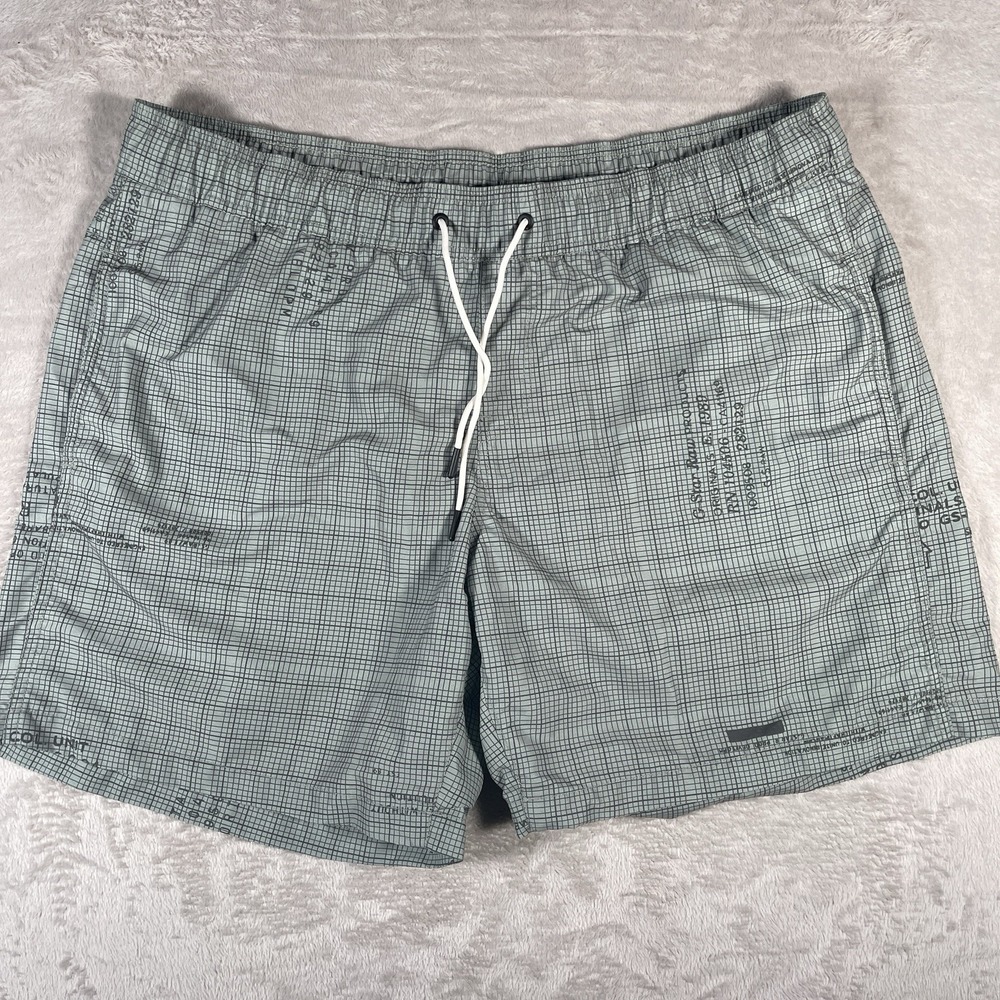 G-Star Dirik Iceberg Green Graphic Paper Allover Swim Shorts Mens XXL  Upper Leg